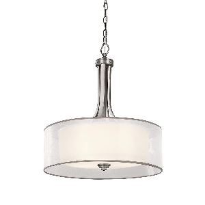 Lacey 4 Light Grande lampada a sospensione - peltro antico von Elstead