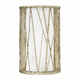 Nest 1 Light Lampada da Parete - Foglia Argento von Elstead