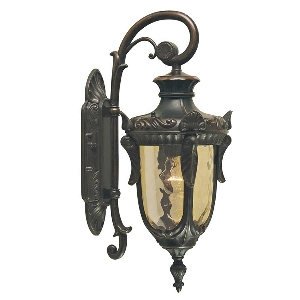 Philadelphia 1 luce piccola lanterna da parete down - bronzo antico von Elstead