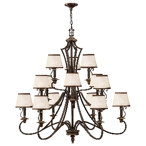 Plymouth Lampadario a 15 luci - Bronzo antico von Elstead