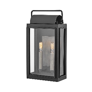 Sag Harbor lanterna da parete media a 2 luci - Nero