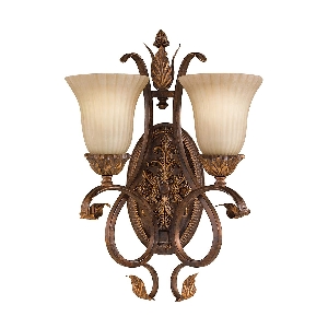 Sonoma Valley 2 Light Wandleuchte - Gealtertes Schildpatt von Elstead