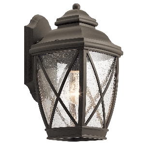 Tanger 1 lampada da parete media - Olde Bronze von Elstead