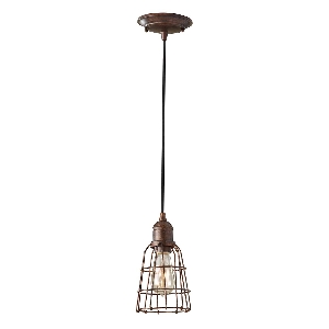Urban Renewal 1 lampada a sospensione leggera - Bronzo parigino von Elstead