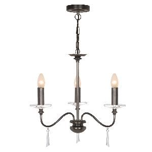 Finsbury Park lampadario a 3 luci - Bronzo antico von Elstead