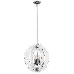 Solstice 4 Light Pendelleuchte - Poliertes Chrom von Elstead