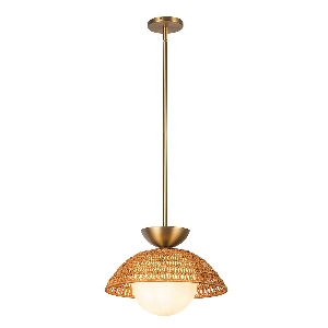 Alora Mood Perth 1 lt Lampada a sospensione - Oro spazzolato von Elstead