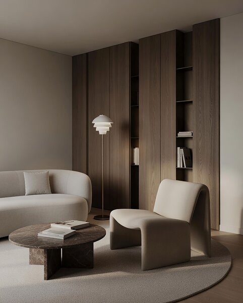 Lampada da terra Valencia der Firma Belid Leuchten