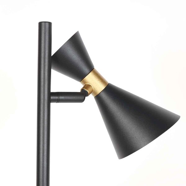 Lampada da terra Preto a 2 luci der Firma Steinhauer