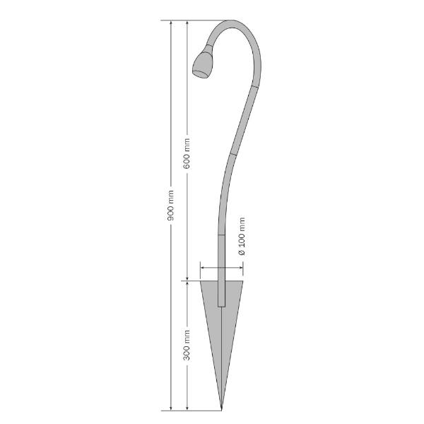 Lampione LED Tulip der Firma dot-spot