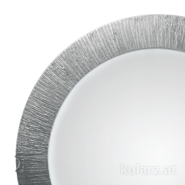 Plafoniera MOON, cromo, Sun argento D 40 cm, altezza 9 cm, 2 luci, E27, 60 W der Firma KOLARZ-Austrolux Leuchten