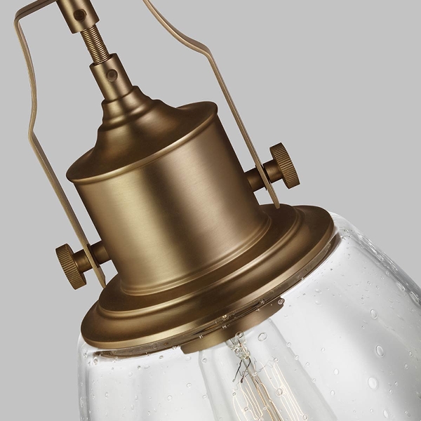 Hobson 1 Light Medium Lampada a sospensione - Ottone anticato der Firma Elstead