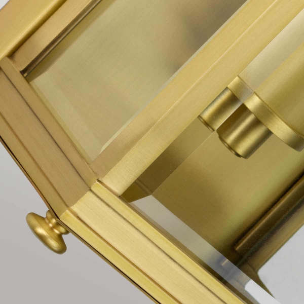 Holborn 1 luce Piccola lanterna a parete semicircolare - Ottone spazzolato der Firma Elstead