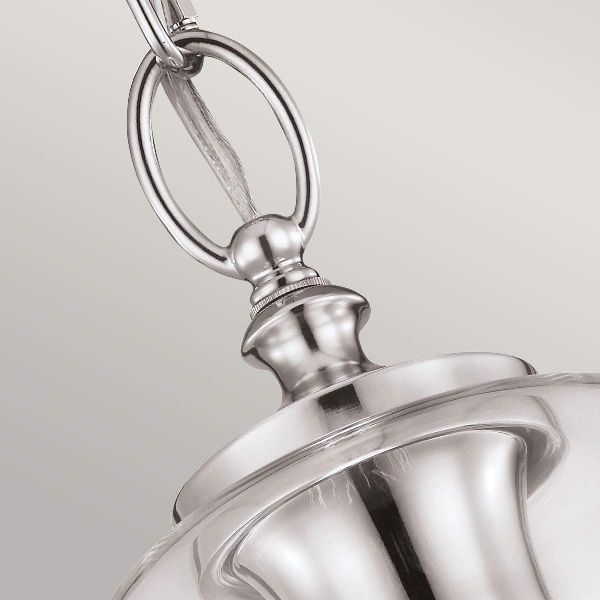 Hounslow 1 Light lampada a sospensione Nickel lucido - Nickel lucido der Firma Elstead