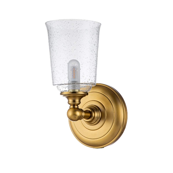 Hugenotten See 1 applique da parete luce - Ottone brunito der Firma Elstead