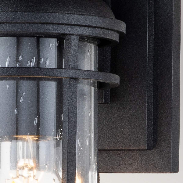 Lighthouse 1 Light Small Wall Lantern - Nero testurizzato der Firma Elstead