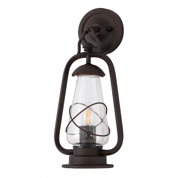 Miners 1 Light Wall Lantern - Old Bronze der Firma Elstead
