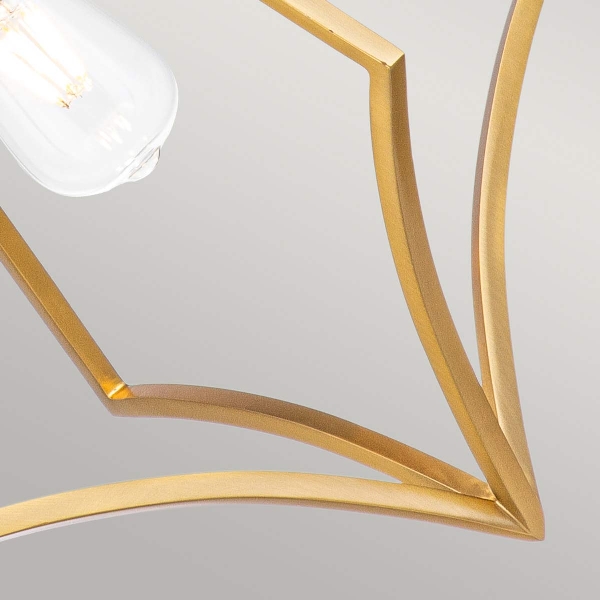 Nico 1 Light Medium Pendant - Ottone brunito der Firma Elstead