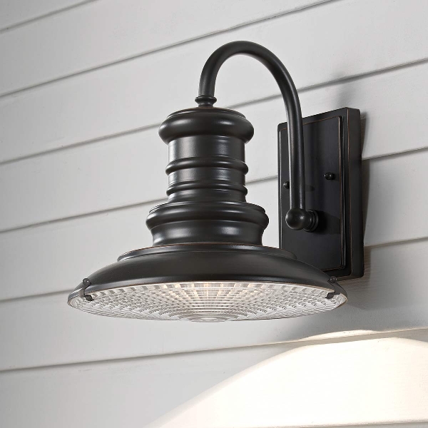 Redding Station 1 Light Medium lanterna da parete - Bronzo Restauro der Firma Elstead