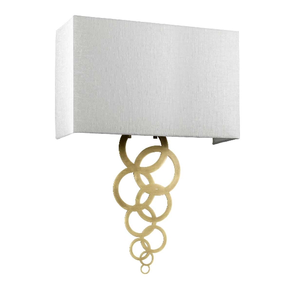 Rosa Large 2 Light Applique da parete - Ottone anticato der Firma Elstead
