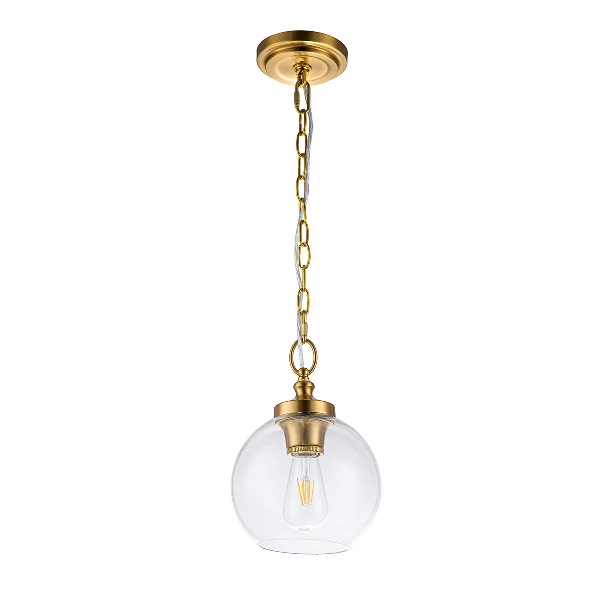 Tabby 1 mini lampada a sospensione leggera - Ottone brunito der Firma Elstead