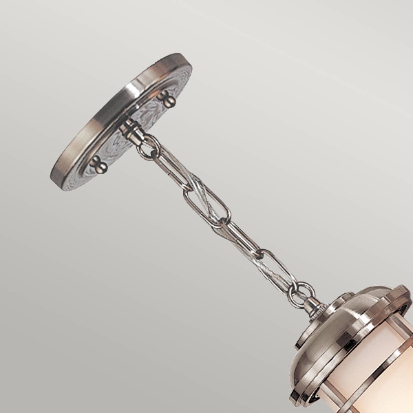 Lighthouse 1 Light Small lanterna a catena - acciaio spazzolato der Firma Elstead