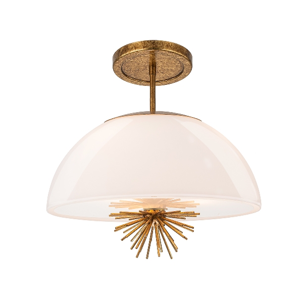 Staring 3 lt lampada a sospensione - Oro anticato der Firma Elstead