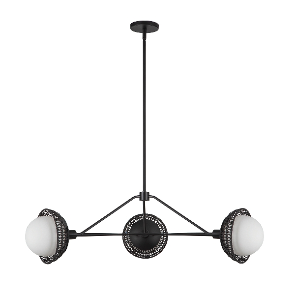 Alora Mood Perth 3 lt Lampadario - Nero opaco der Firma Elstead