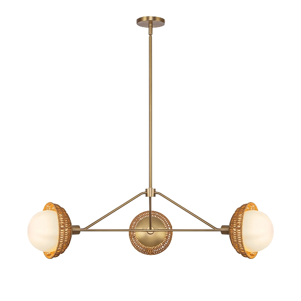Alora Mood Perth 3 lt Lampadario - Oro spazzolato der Firma Elstead