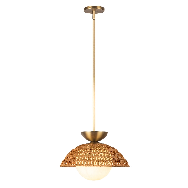 Alora Mood Perth 1 lt Lampada a sospensione - Oro spazzolato der Firma Elstead