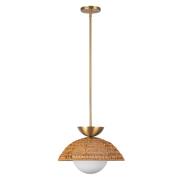Alora Mood Perth 1 lt Lampada a sospensione - Oro spazzolato der Firma Elstead