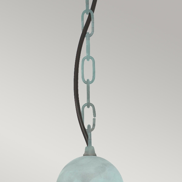 Somerton catena luminosa 1 lanterna - Verdigris der Firma Elstead