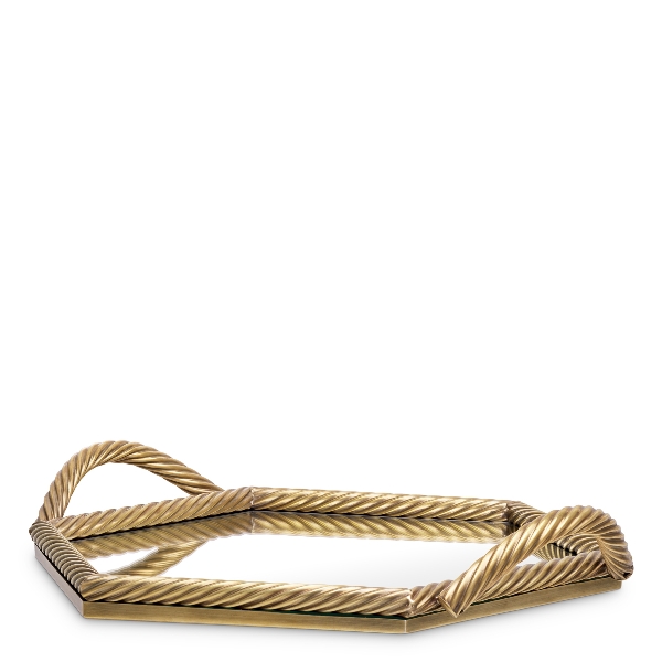 Vassoio Salvi esagonale der Firma Eichholtz